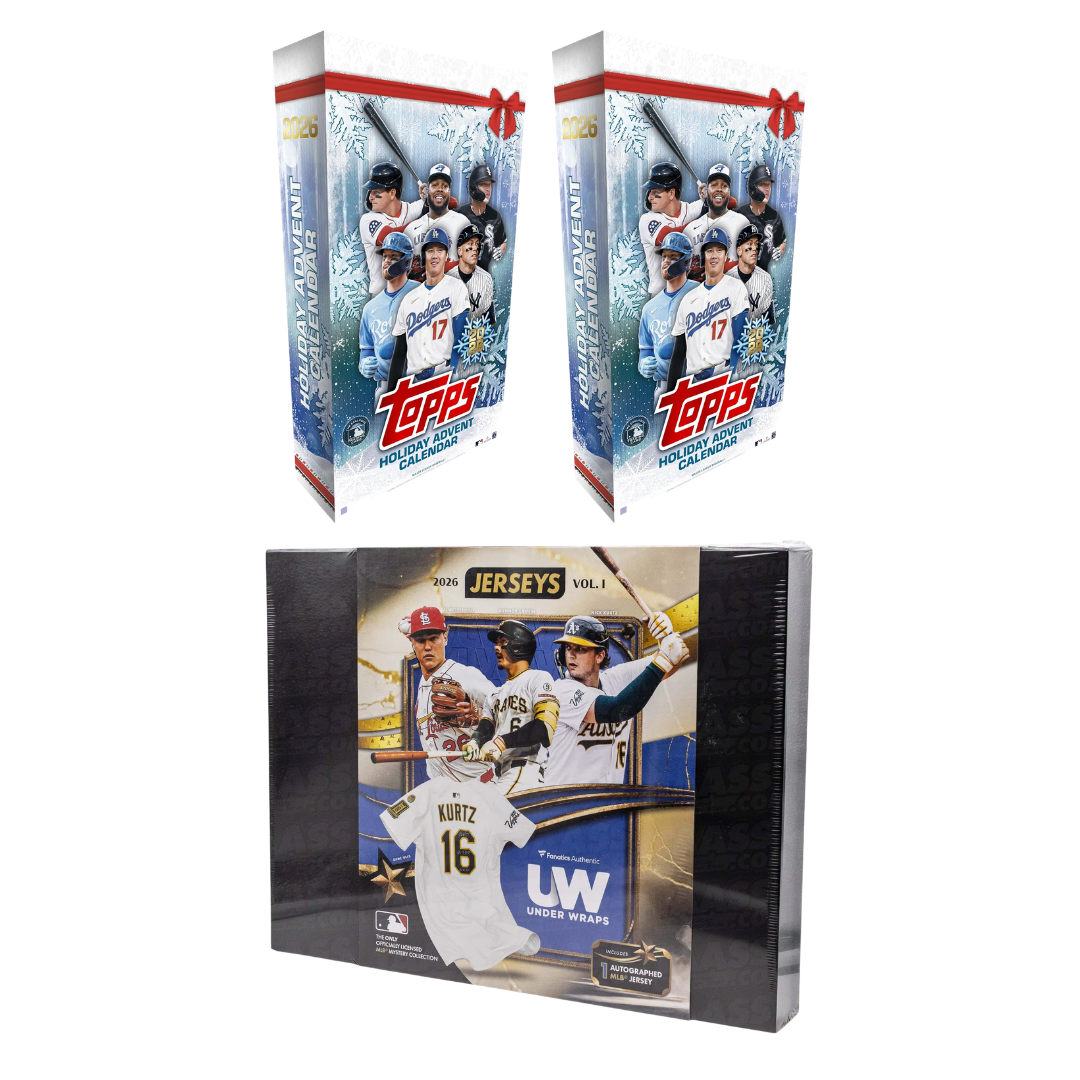 #MLB050 | PYT | 2026 TOPPS BASEBALL HOLIDAY CALENDAR (x2) + 2026 UNDERWRAPS MLB JERSEY VOL I