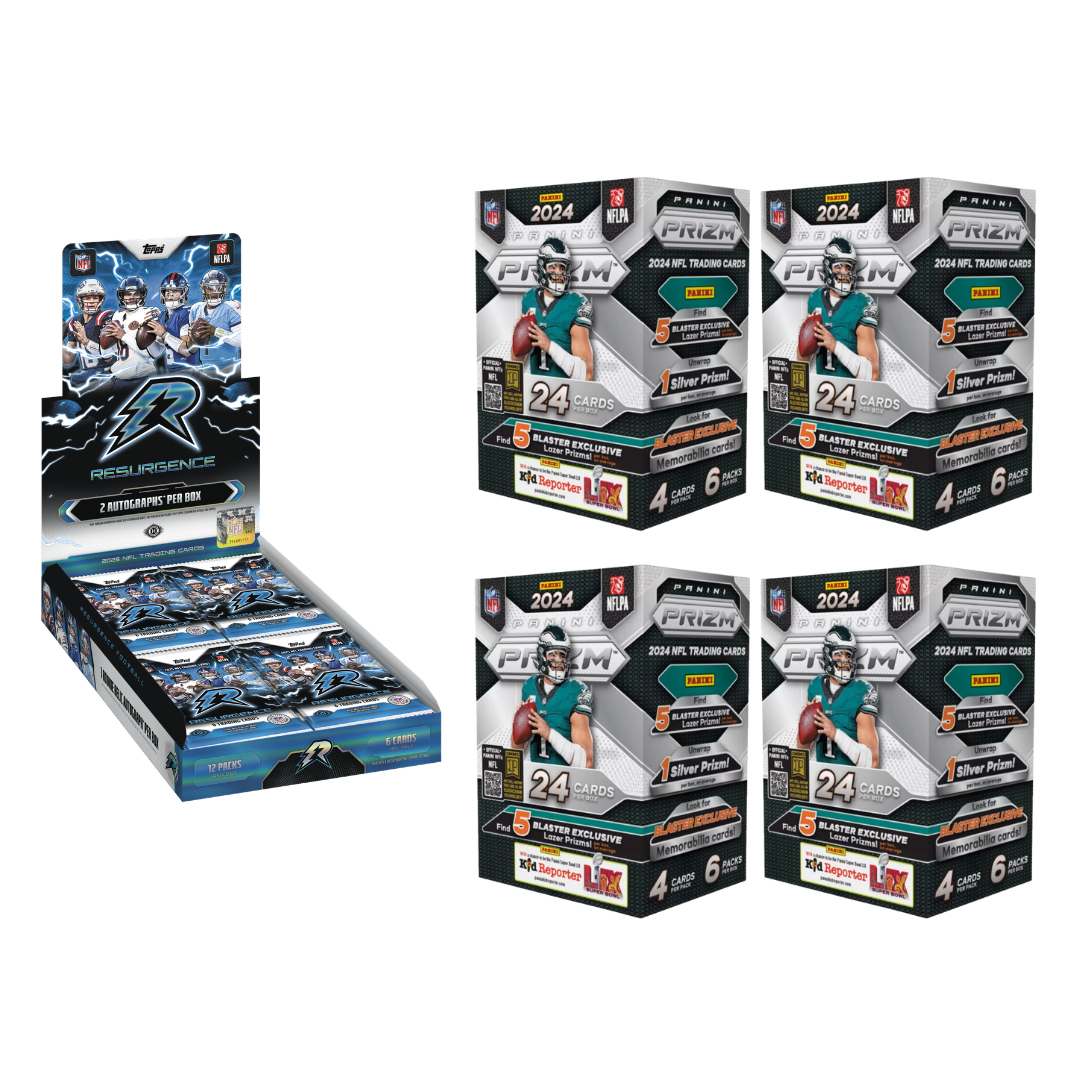 BREAK#110 2025 Topps Resurgence Football Hobby + 2024 Panini Prizm Football Blaster (x4) Team Break 09/05/26 11:00 AM EST RIP ON FILL