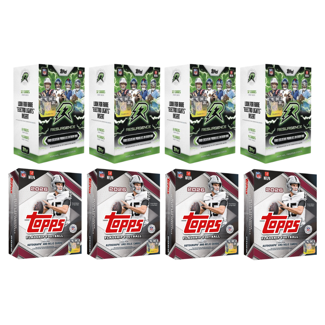 BREAK#141 2026 Topps Football Mega (x4) + 2025 Topps Resurgence Blaster (x4) Team Break 09/12/26 08:00 AM EST