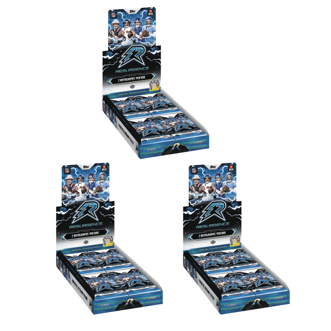 BREAK#14A 2025 Topps Resurgence Football Hobby (x3) Pick Your Team 08/05/26 RIP ON FILL