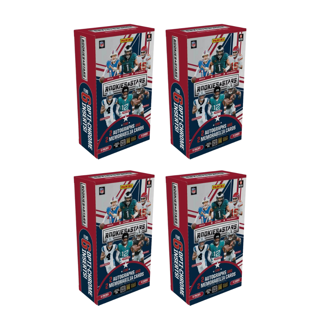 BREAK#15D 2025 Panini Rookies & Stars Football Hobby (x4) Pick Your Team 08/05/26 RIP ON FILL