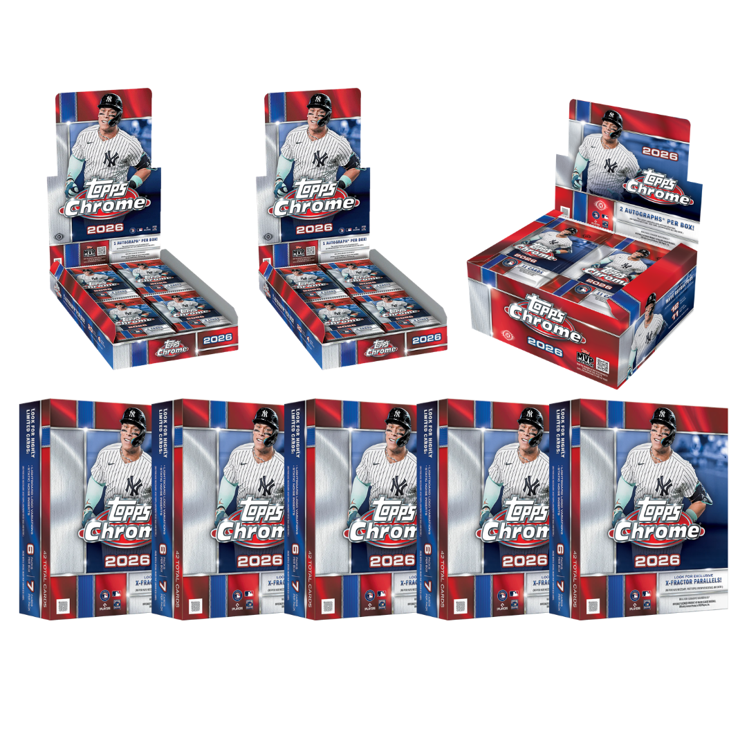 #MLB171 | PYT | 2026 TOPPS CHROME BASEBALL HOBBY (x2) + JUMBO + MEGA (x5)