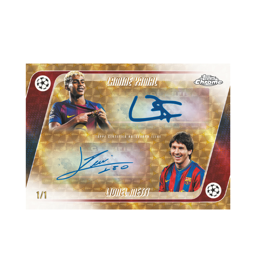 2025-26 Topps Chrome UEFA Champions League Jumbo Hobby Trading Cards
