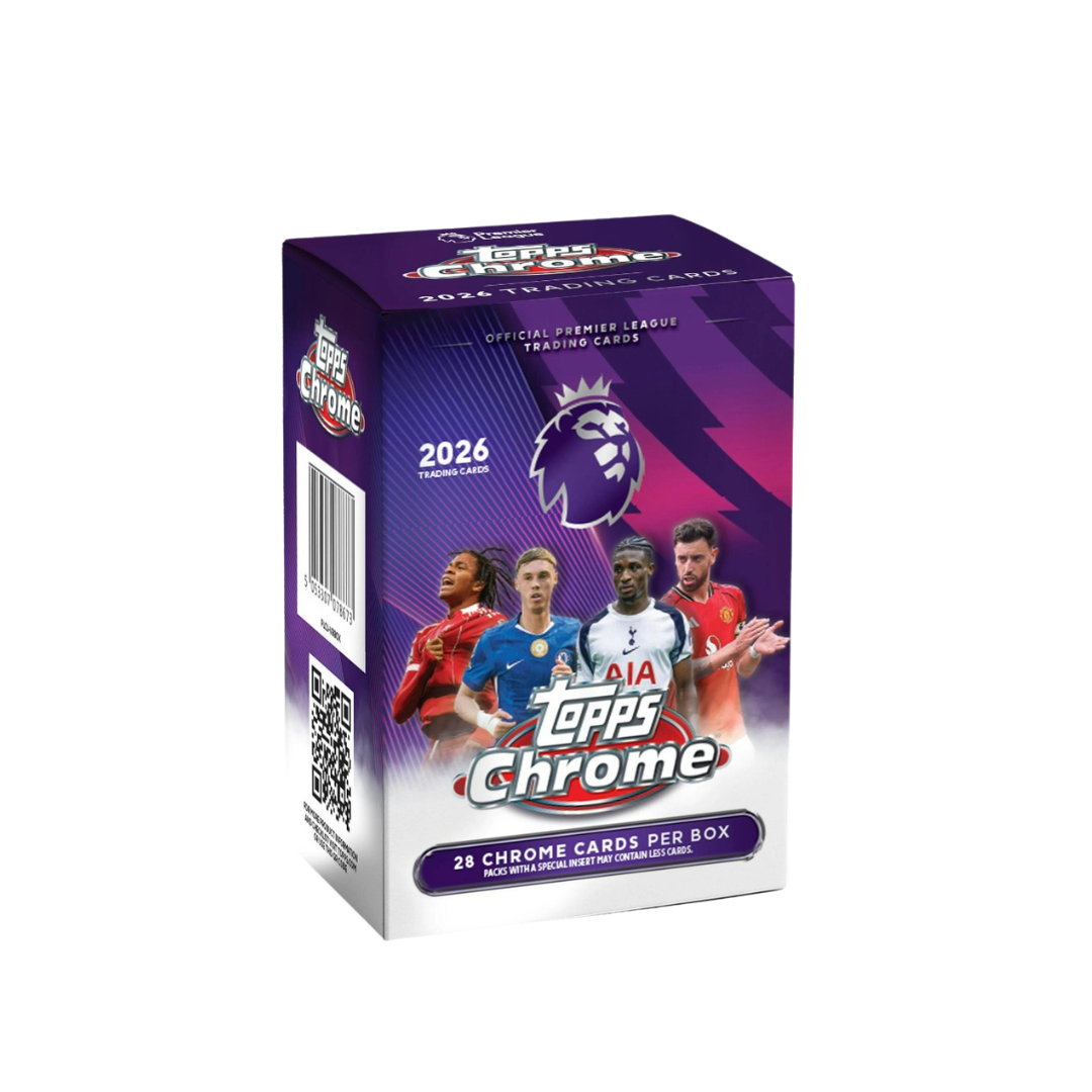 2026 Topps Chrome Premier League Soccer Blaster Trading Cards