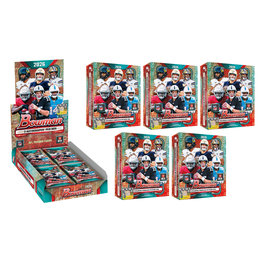 BREAK#274 2026 Bowman Football Hobby + Bowman Football Mega (x5) Team Break 10/11/26 10:00 AM EST