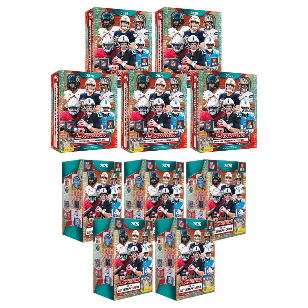 BREAK#278 2026 Bowman Football Mega (x5) + Bowman Football Blaster (x5) Team Break 10/11/26 02:00 PM EST