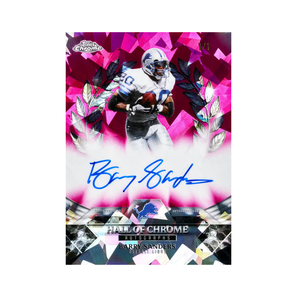 2025 Topps Chrome Sapphire Football Hobby Trading Cards