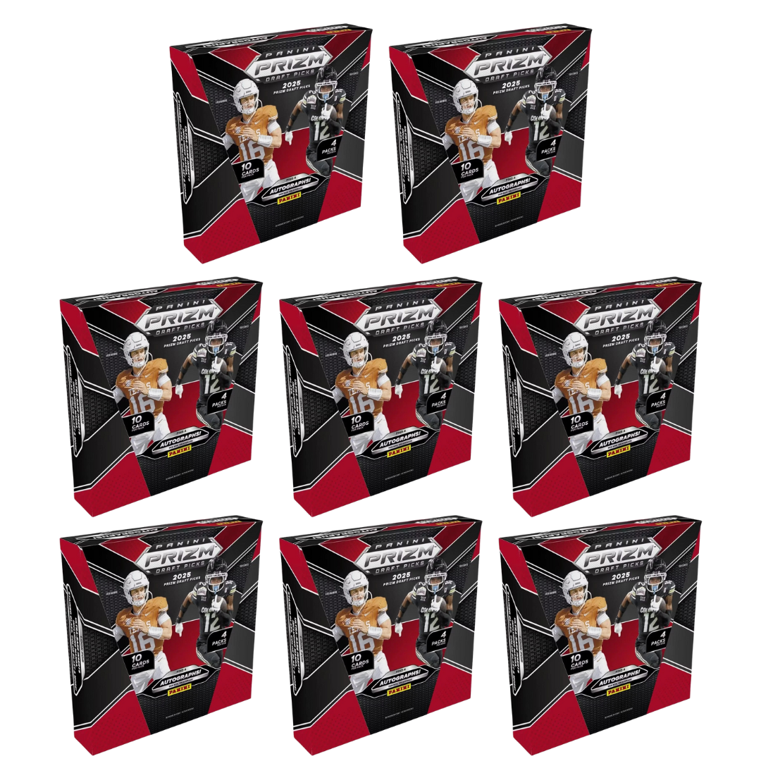 BREAK#498 FRIDAY 12/27/25 12:00 AM EST or RIP ON FILL 2025 Panini Prizm Draft Picks Football Hobby Half Case (8 Box) Pick Your Team (BPFO)