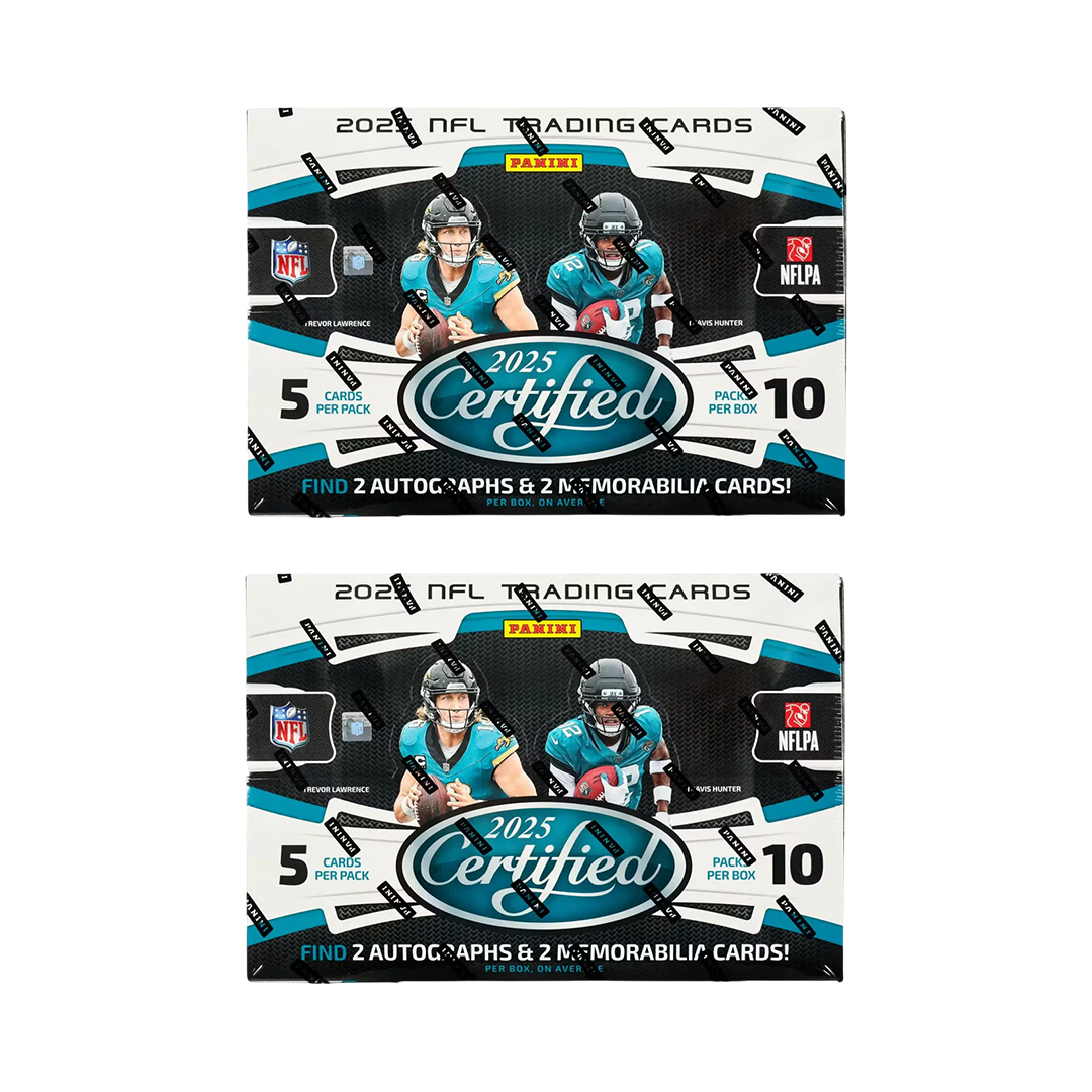 BREAK#160 WEDNESDAY 2025 Panini Certified Football Hobby (x2) Pick Your Team (BS) 06/17/26 10:00 AM EST or RIP ON FILL