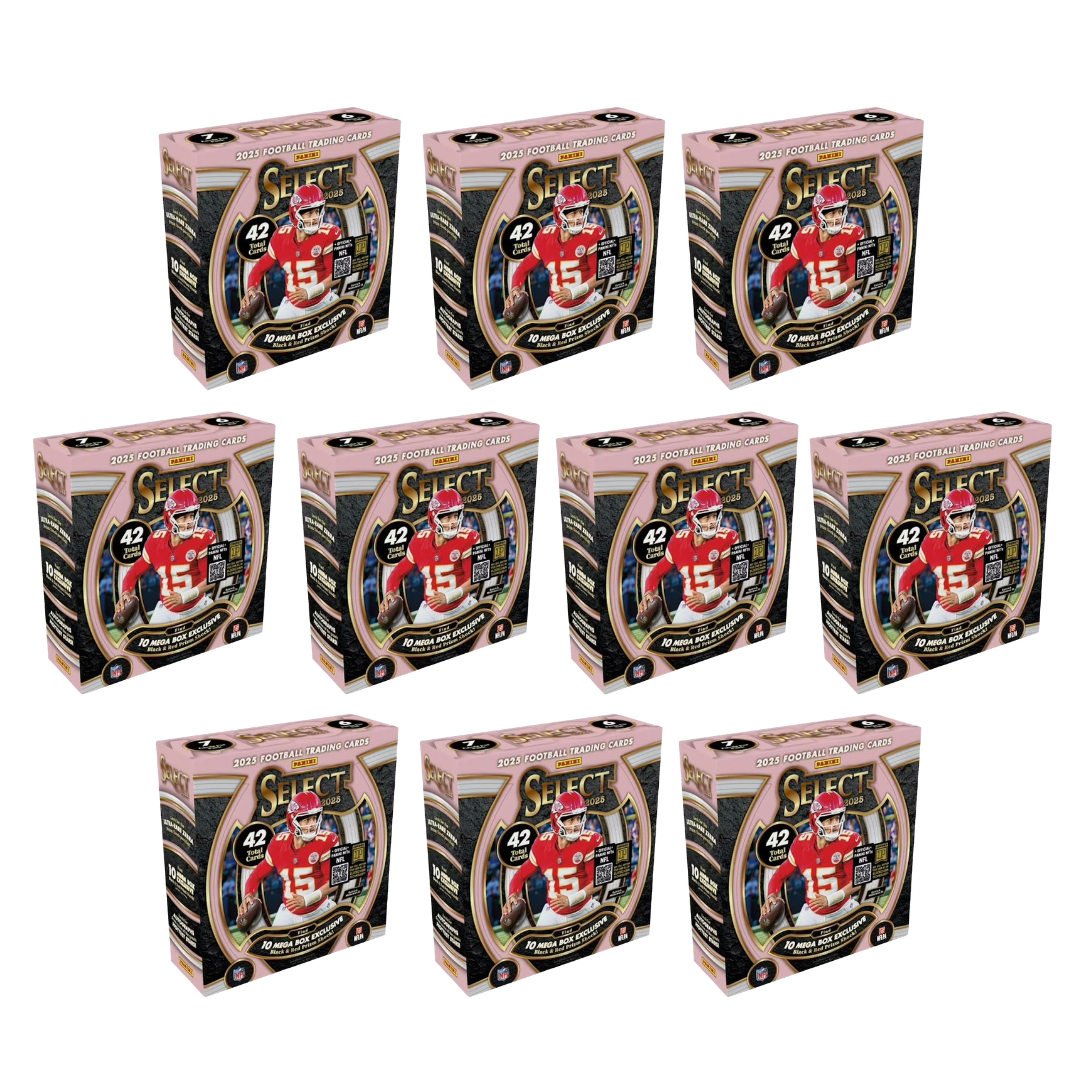 BREAK#151 MONDAY 2025 Panini Select Football Mega Half Case (10 Box) Pick Your Team (BS) 06/15/26 07:30 AM EST or RIP ON FILL