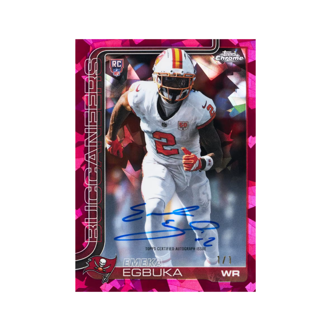 2025 Topps Chrome Sapphire Football Hobby Trading Cards