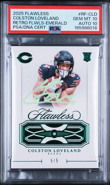 2025 Flawless Colston Loveland Retro FLWLS Emerald #RF-CLD PSA GM-MT 10 Auto 10
