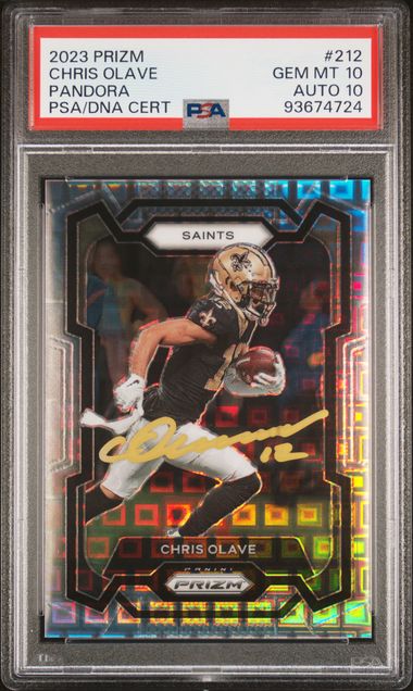 2023 Panini Prizm Chris Olave Pandora #212 PSA 10 Auto 10