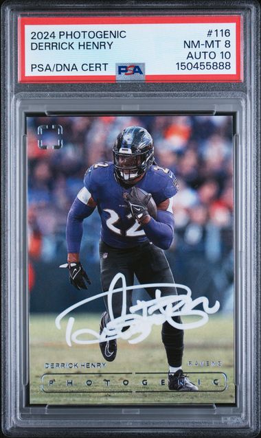 2024 Panini Photogenic Derrick Henry #116 PSA 8 Auto 10