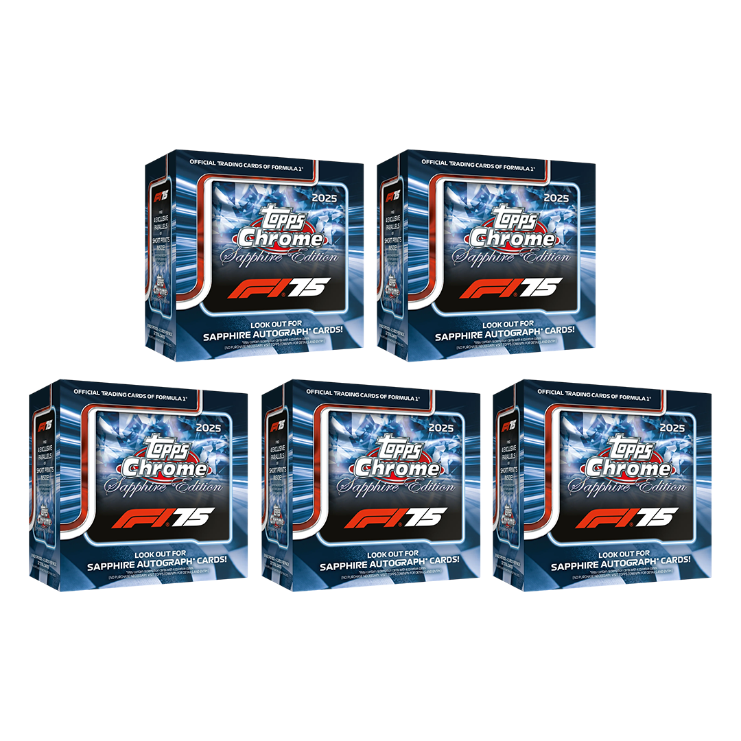 #FOR007 | PYT | 2025 TOPPS CHROME SAPPHIRE F1 HALF CASE (5 Boxes)
