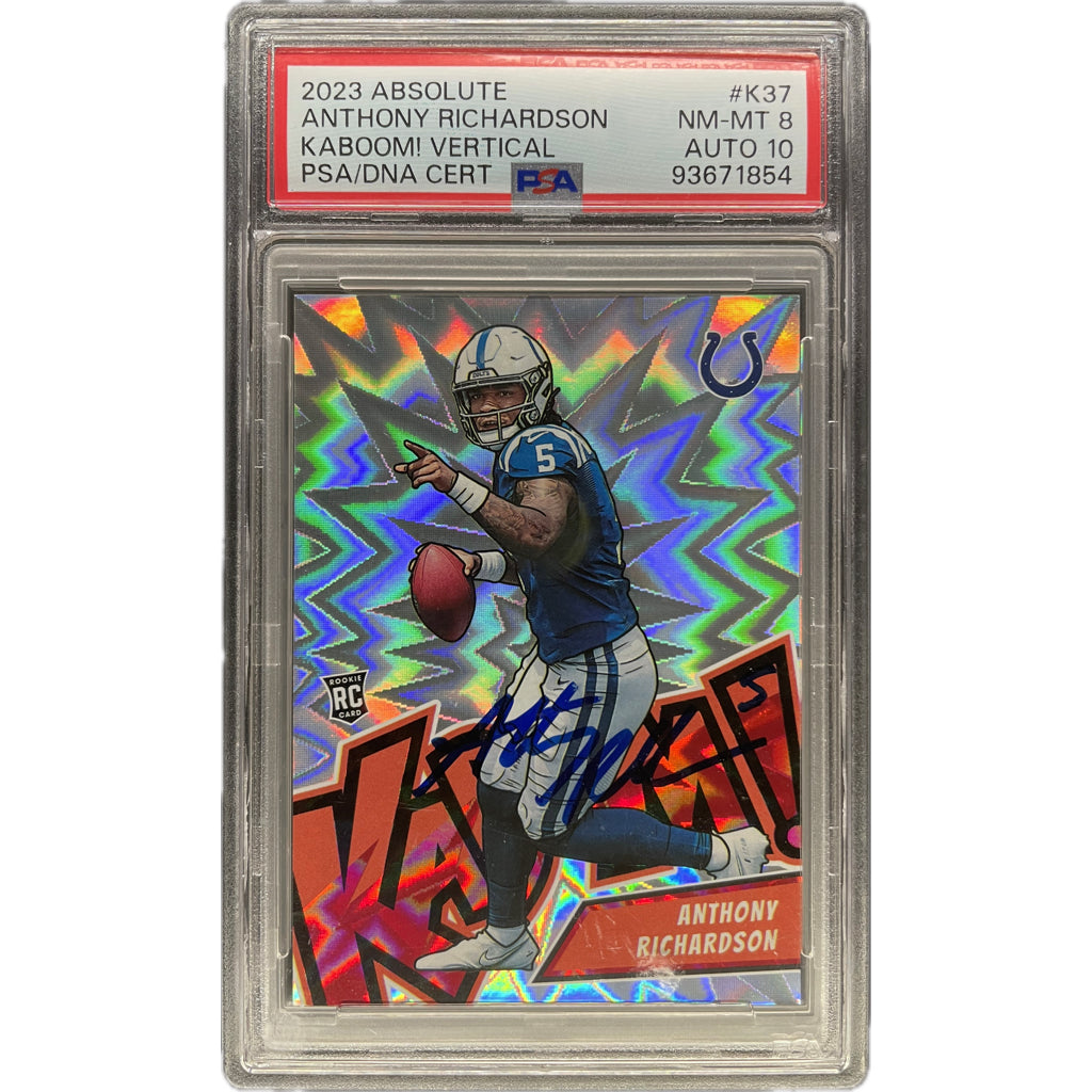 Anthony Richardson - 2023 Panini Absolute Kaboom Rookie On-Card Autograph