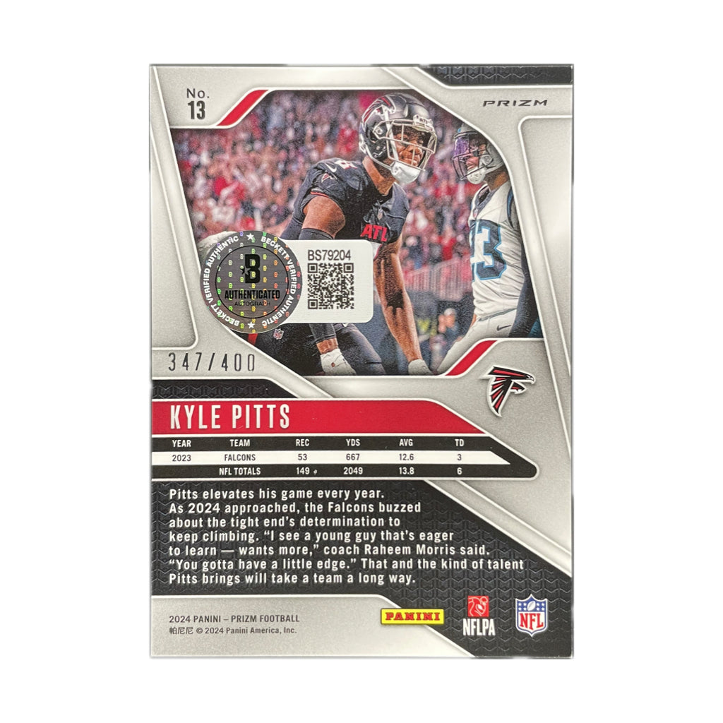 Kyle Pitts - 2024 Panini Prizm On-Card Autograph