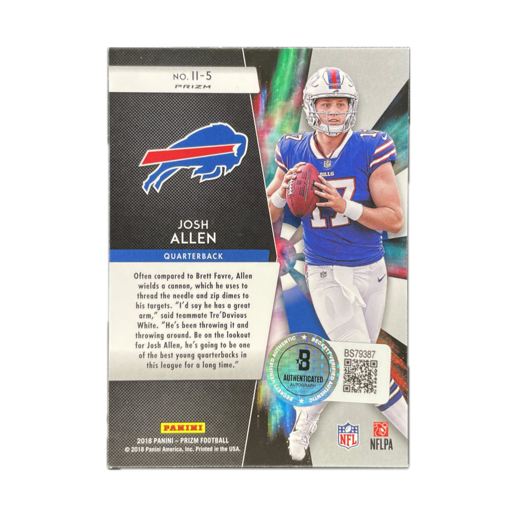 Josh Allen - 2018 Panini Prizm Instant Impact On-Card Autograph