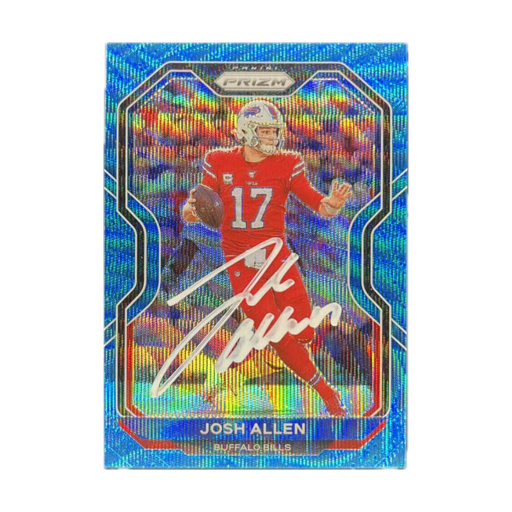 Josh Allen - 2020 Panini Prizm Blue Wave /199 On-Card Autograph