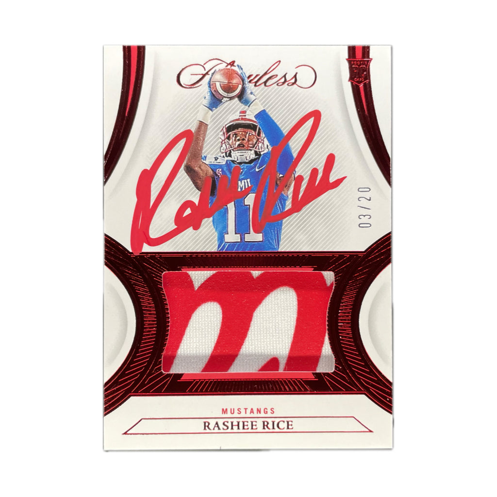Rashee Rice - 2024 Panini Flawless Collegiate On-Card Autograph