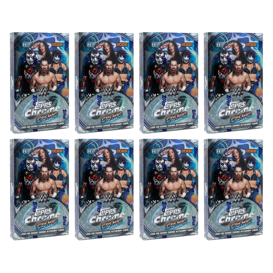 BANGER#R09 MONDAY 2026 Topps Cosmic Chrome WWE Hobby Case (8 Box) Wrestler Break