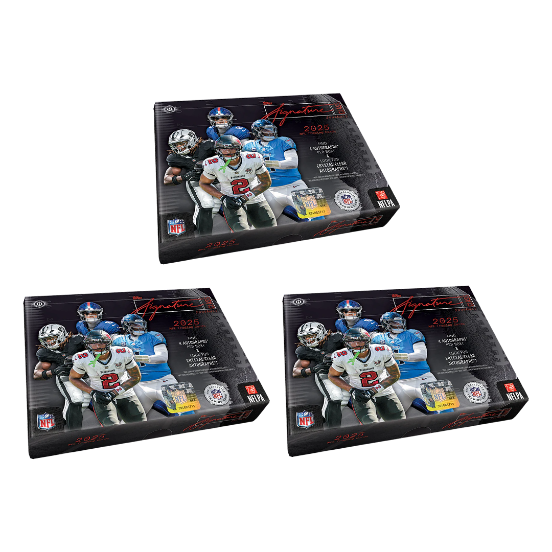 BREAK#S09 SUNDAY 2025 Topps Signature Class Football Jumbo Hobby Half Case (3 Box) Player Break