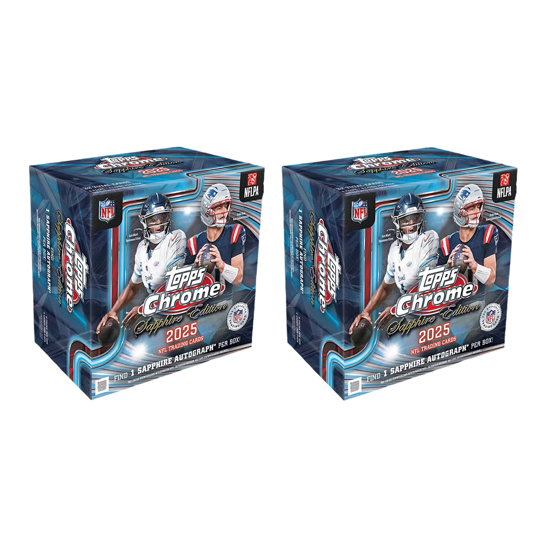 BREAK#S12 SUNDAY 2025 Topps Chrome Football Sapphire Edition Hobby (x2) Player Break