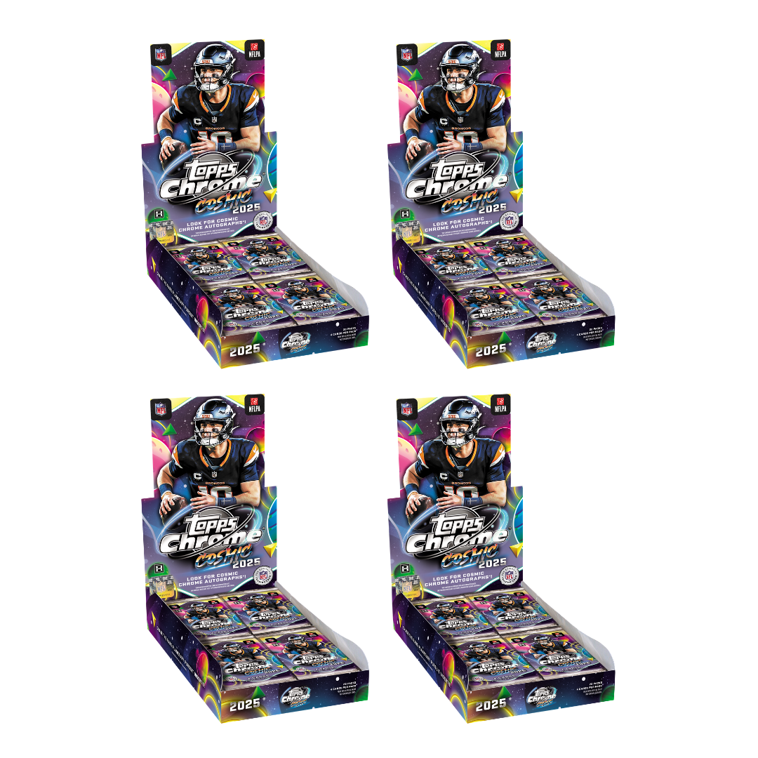 BREAK#S44 FRIDAY 2025 Topps Cosmic Chrome Football Hobby Half Case (4 Box) Team Break