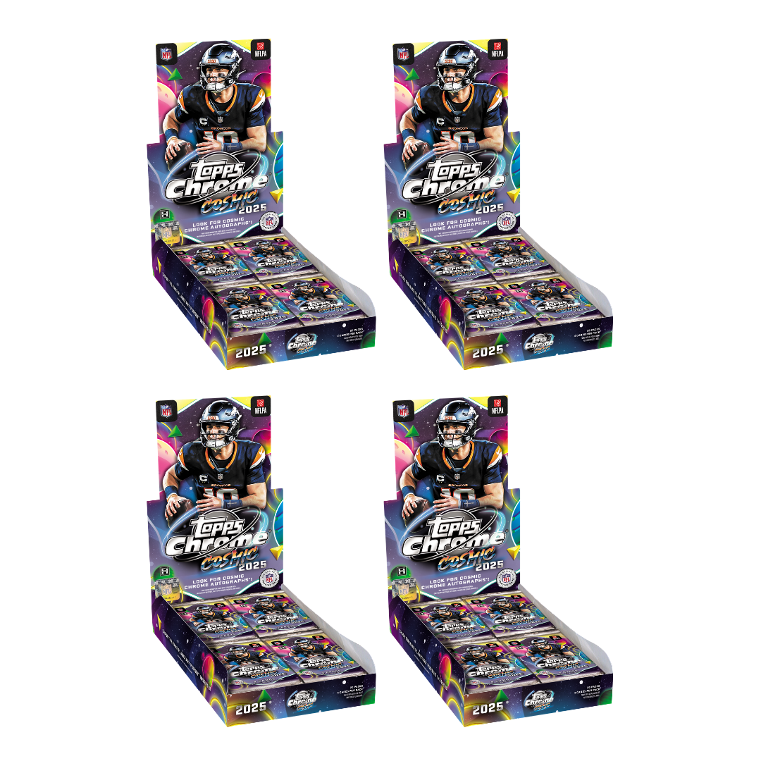 BREAK#S59 SUNDAY 2025 Topps Cosmic Chrome Football Hobby Half Case (4 Box) Team Break