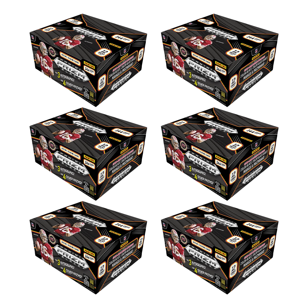 BREAK#S19 MONDAY 2025 Panini Prizm Black Football Hobby Half Case (6 Box) Player Break