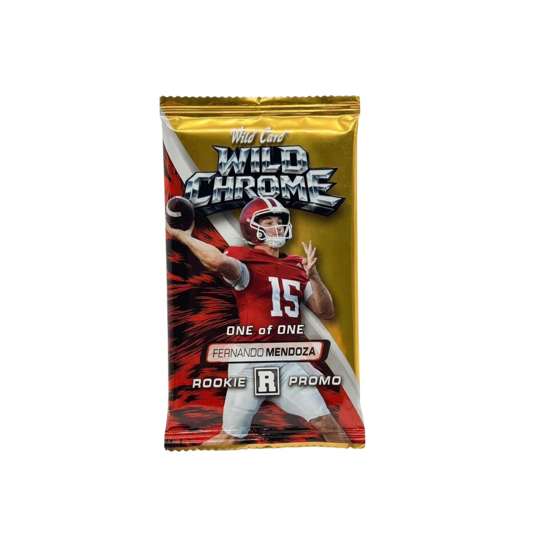2026 Wild Card Wild Chrome Fernando Mendoza 1-of-1 Rookie Promo Pack